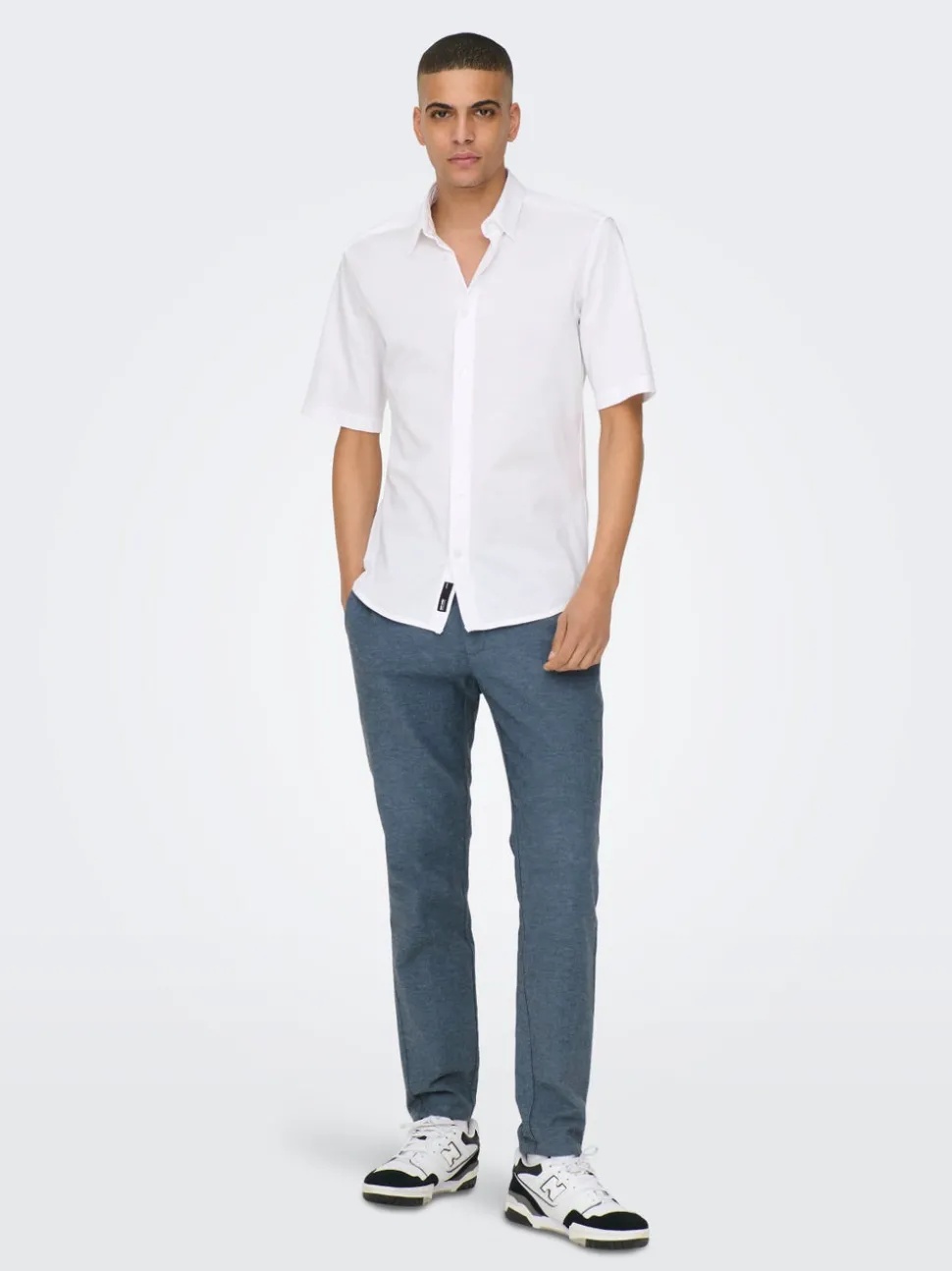 ONSMARK Avsmalnande passform Linne Chinos