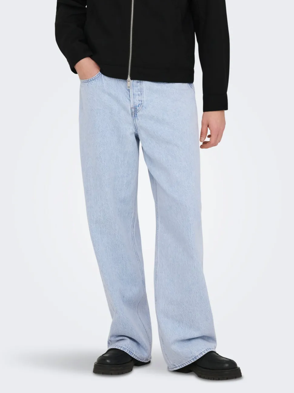 ONSREMI Medelhög midja Barrel-passform Jeans