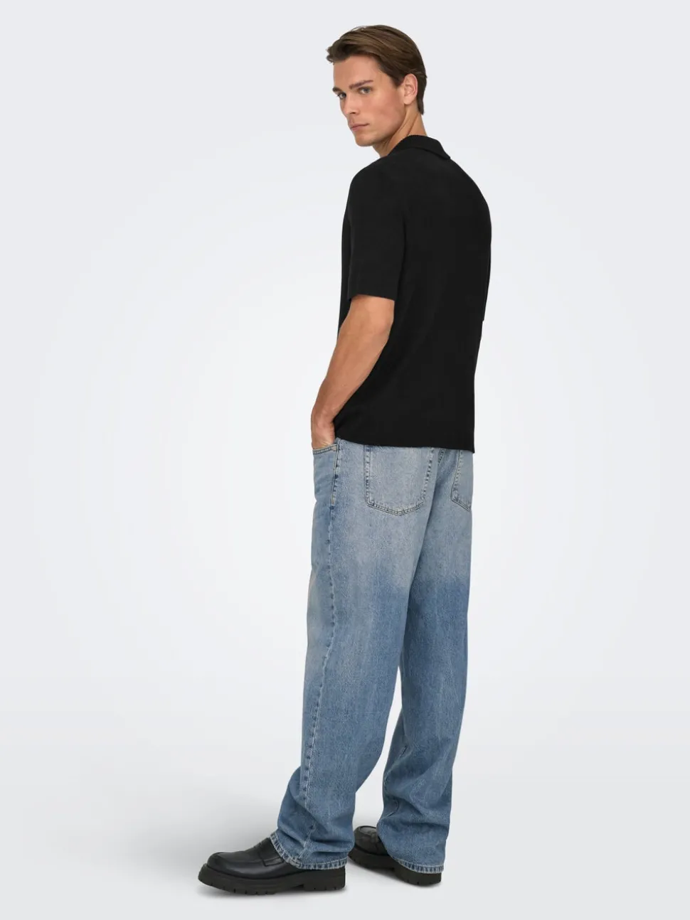 ONSTRAVIS Stickad pikétröja