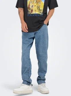ONSTYE Hög midja Avsmalnande passform Jeans