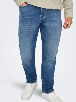 ONSYOKE Medelhög midja Avsmalnande passform Stretch Jeans