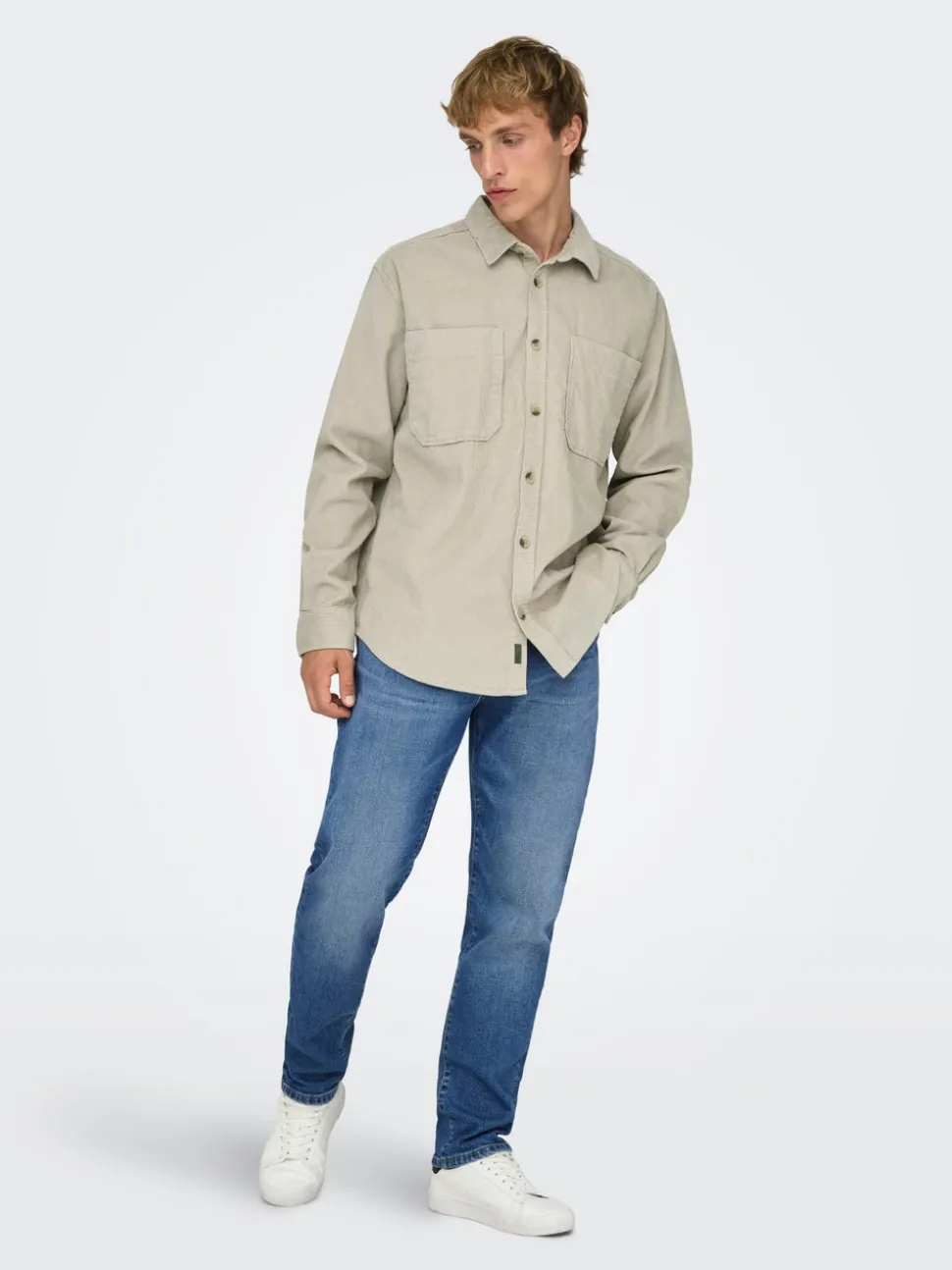 ONSYOKE Medelhög midja Avsmalnande passform Stretch Jeans