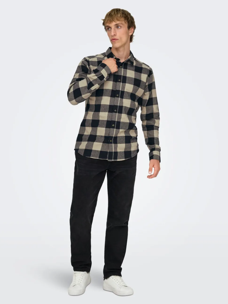 ONSYOKE Medelhög midja Avsmalnande passform Stretch Jeans