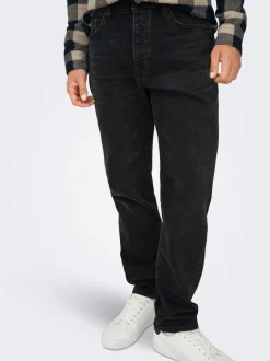 ONSYOKE Medelhög midja Avsmalnande passform Stretch Jeans