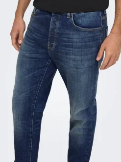 ONSYOKE Medelhög midja Avsmalnande passform Jeans