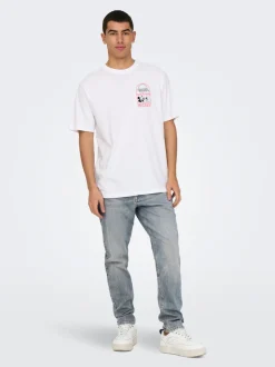 ONSYOKE Medelhög midja Avsmalnande passform Jeans