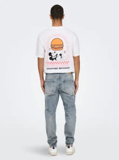 ONSYOKE Medelhög midja Avsmalnande passform Jeans