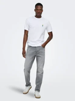 ONSYOKE Medelhög midja Avsmalnande passform Stretch Jeans