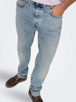ONSYOKE Medelhög midja Avsmalnande passform Jeans